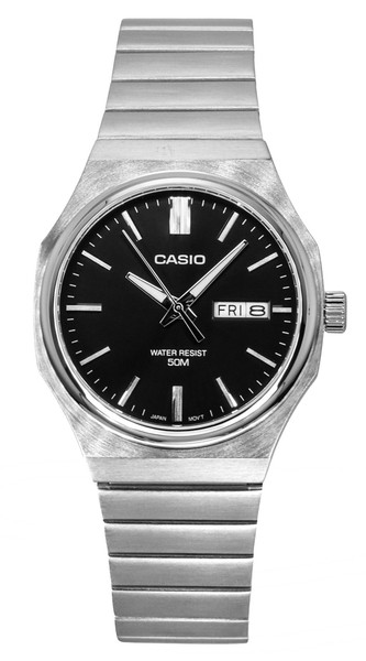 Casio Standard Quartz Casual Schwarz Zifferblatt MTP-E735D-1AV 50M Herrenuhr-image