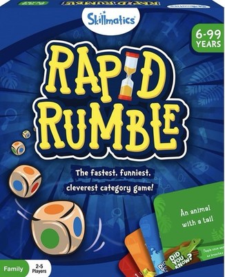 Skillmatics Rapid Rumble Game Fast Family Card Game Ages 6+ NIB SEALED