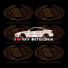 I Love My Acura Integra DC2 Decal Sticker