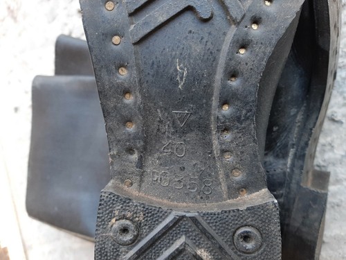 Botas de campo de lona soviéticas rusas talla 40 (255) US7 nuevas - Imagen 5 de 11