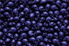 Purple 3D Skulls Pile 24x36 Graphic Decal Vinyl Scooter Bike Motorcycle Car Wrap