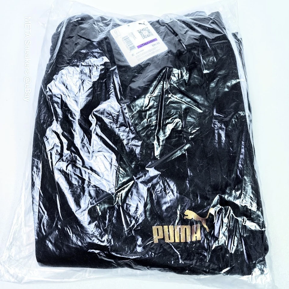 Pantalones para hombre Puma Porsche Turbo 2XL negros/dorados raros bolsillos con cremallera corredor de carreras nuevos con etiquetas Foto 4 de 4