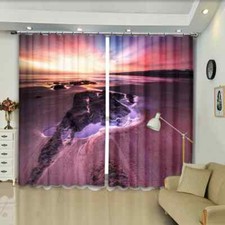 amazing plain was colored by halo Printing 3D Blockout Curtains Fabric Window
