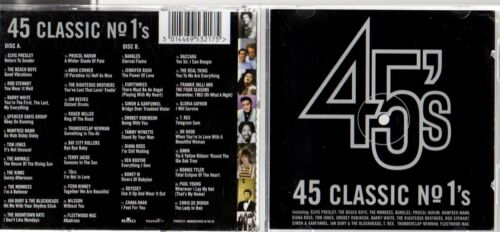 45's: 45 Classic No. 1's by Various Artists (double CD, 2001) - Picture 1 of 1