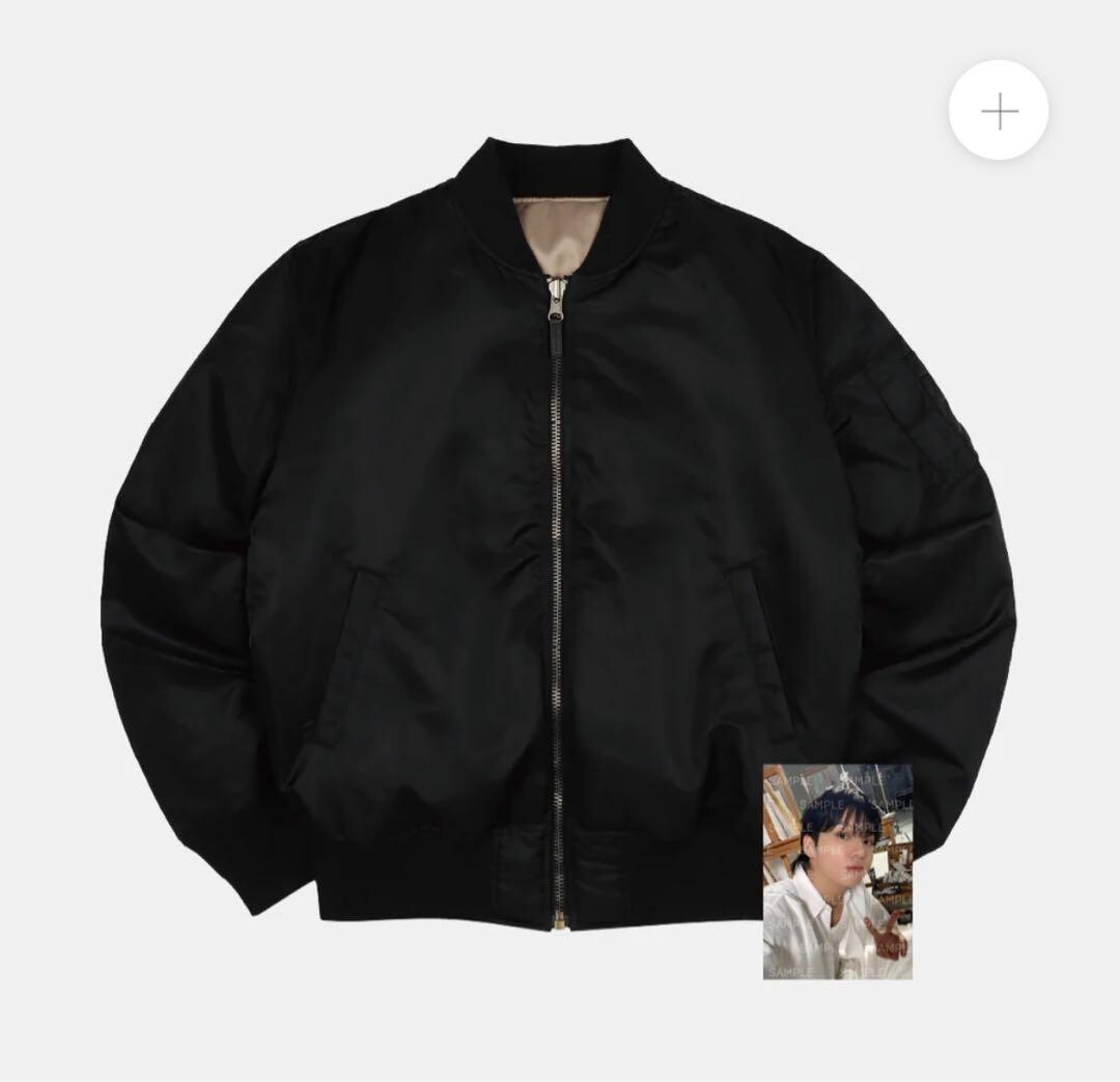 BTS Jungkook OVERSIZED BOMBER JACKET M GOLDEN Official MD BTS Jungkook OVERSIZED BOMBER JACKET M GOLDEN Official MD