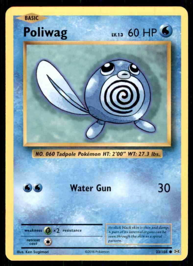2016 Pokemon Evolutions Poliwag #23/108 | eBay