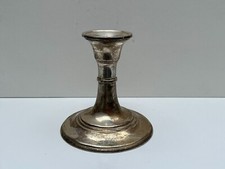 Älterer Kerzenleuchter  versilbert  H=10cm  -  B