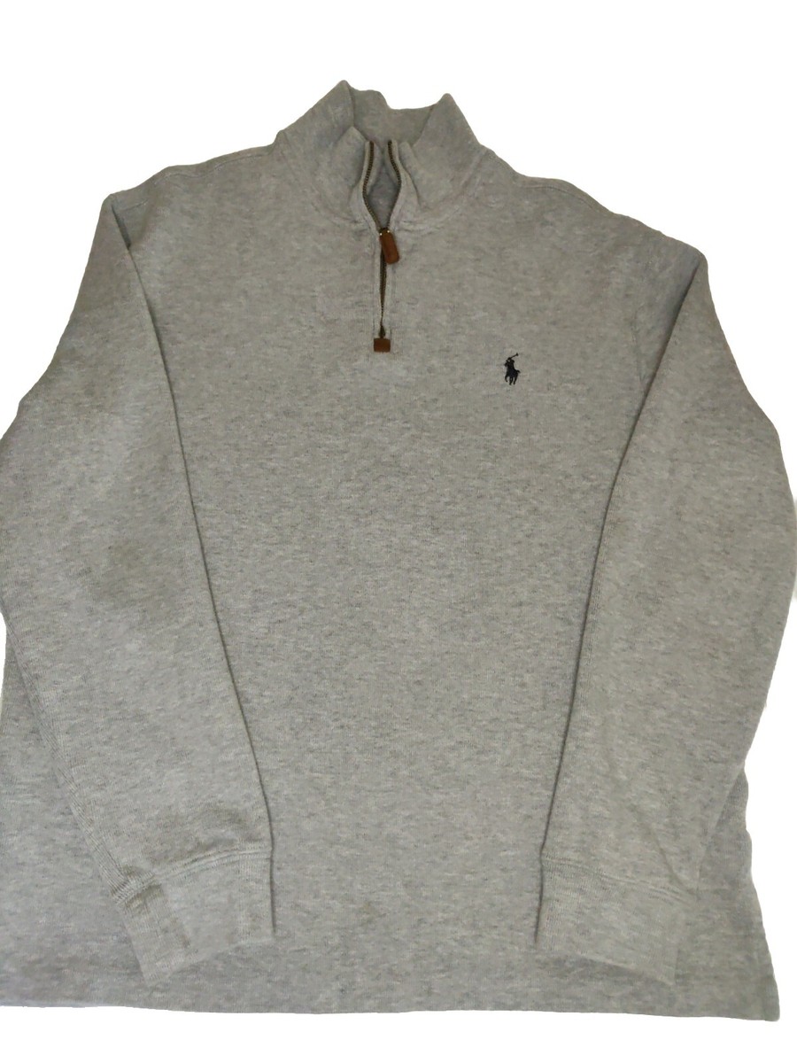 Polo Ralph Lauren Mens Estate-Rib Cotton Quarter-Zip