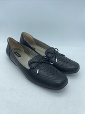 Vintage Array Size 8 Women s Black Leather Sl...