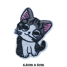 Kitty Beautiful animal pet shirt badge Iron on Sew on Embroidered patch