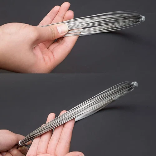 0.02-3mm 304 Stainless steel bright wire single full-hard steel wire 1M / 5M/10M