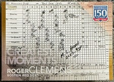 Roger Clemens 2019 Topps 150 Years Of Baseball Greatest Moments Good /50 #GM-4