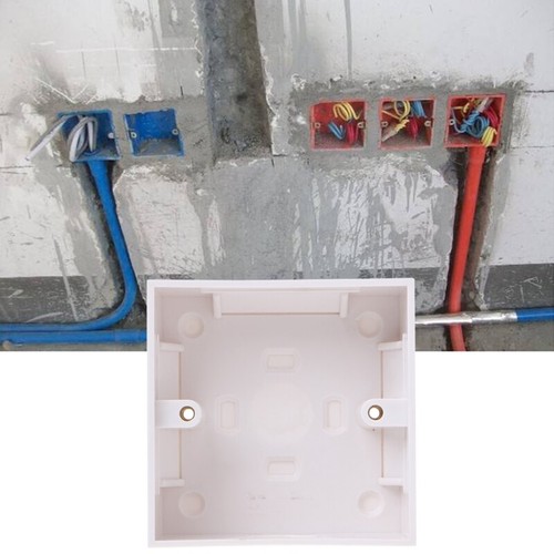DIY Easily Mount Back Box Plastic Power Enclosures Wall Plate Junctions Box - 第 3/8 張圖片