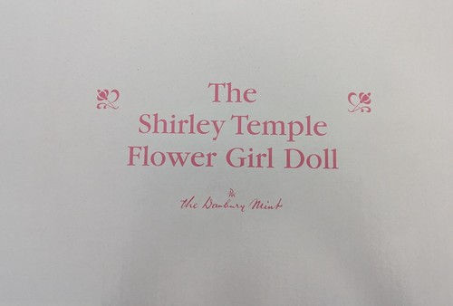 Shirley Temple "Flower Girl" Doll The Danbury Mint Family Album Doll Collection - Picture 3 of 3
