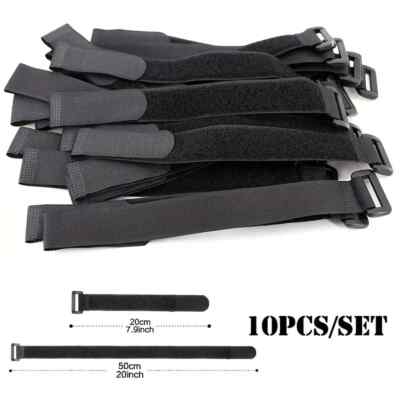 Hook & Loop Cable Ties Nylon Straps USA Seller, 8'', 12'', 18'', 20'', Sold in Lot