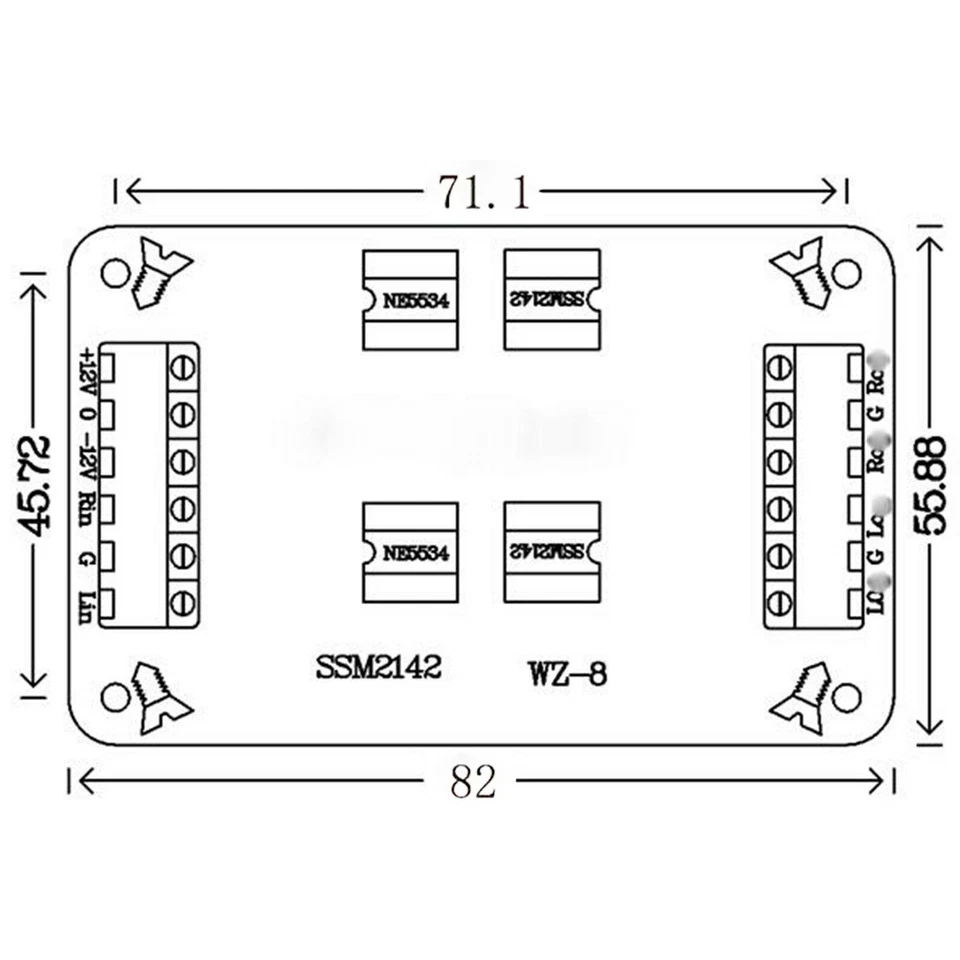 WZ-8 SSM2142 Convert Unbalanced RCA Signal to Balanced XLR Signal (RCA to XLR) - Image 2 of 4