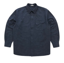 DIOR Woven Shirt Zipped Button Up Saddle Pocket RARE Overshirt Oversize Men's L