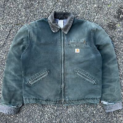 Vintage Y2K crazy faded black Carhartt Detroit work wear Vintage Y2K crazy faded black Carhartt Detroit work wear