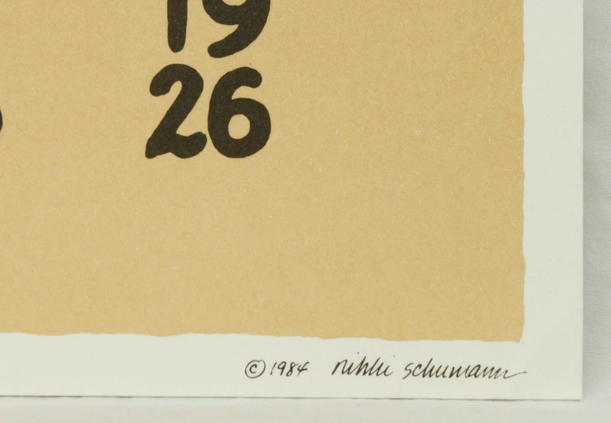 OCTOBER 1984 Vintage Primitive Lithograph Folk Art Calendar Schumann Poster | eBay october-1984-vintage-primitive-lithograph-folk-art-calendar-schumann-poster-ebay