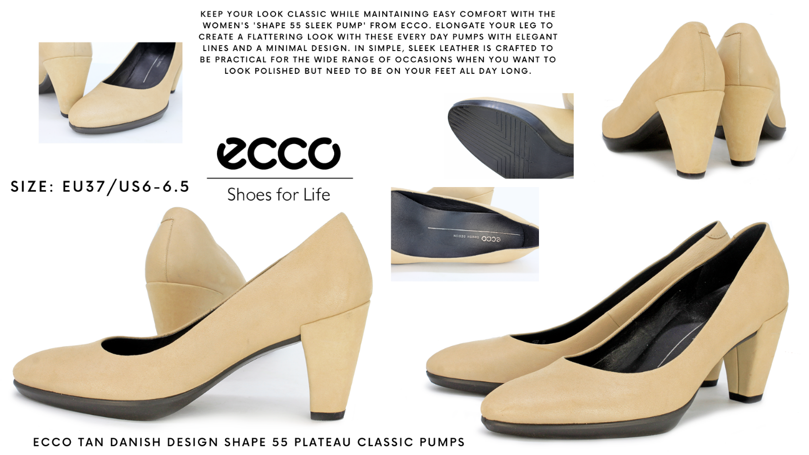 ecco shape 55 peep toe sleek