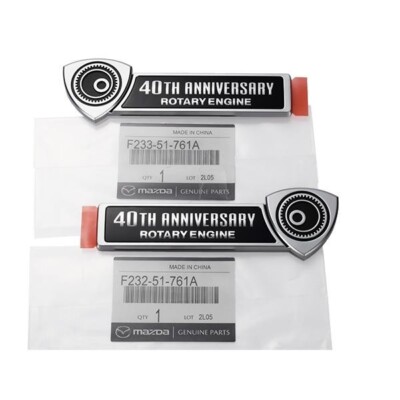 Genuine MAZDA 40TH ANNIVERSARY ROTARY ENGINE EMBLEM F232-51-761A
