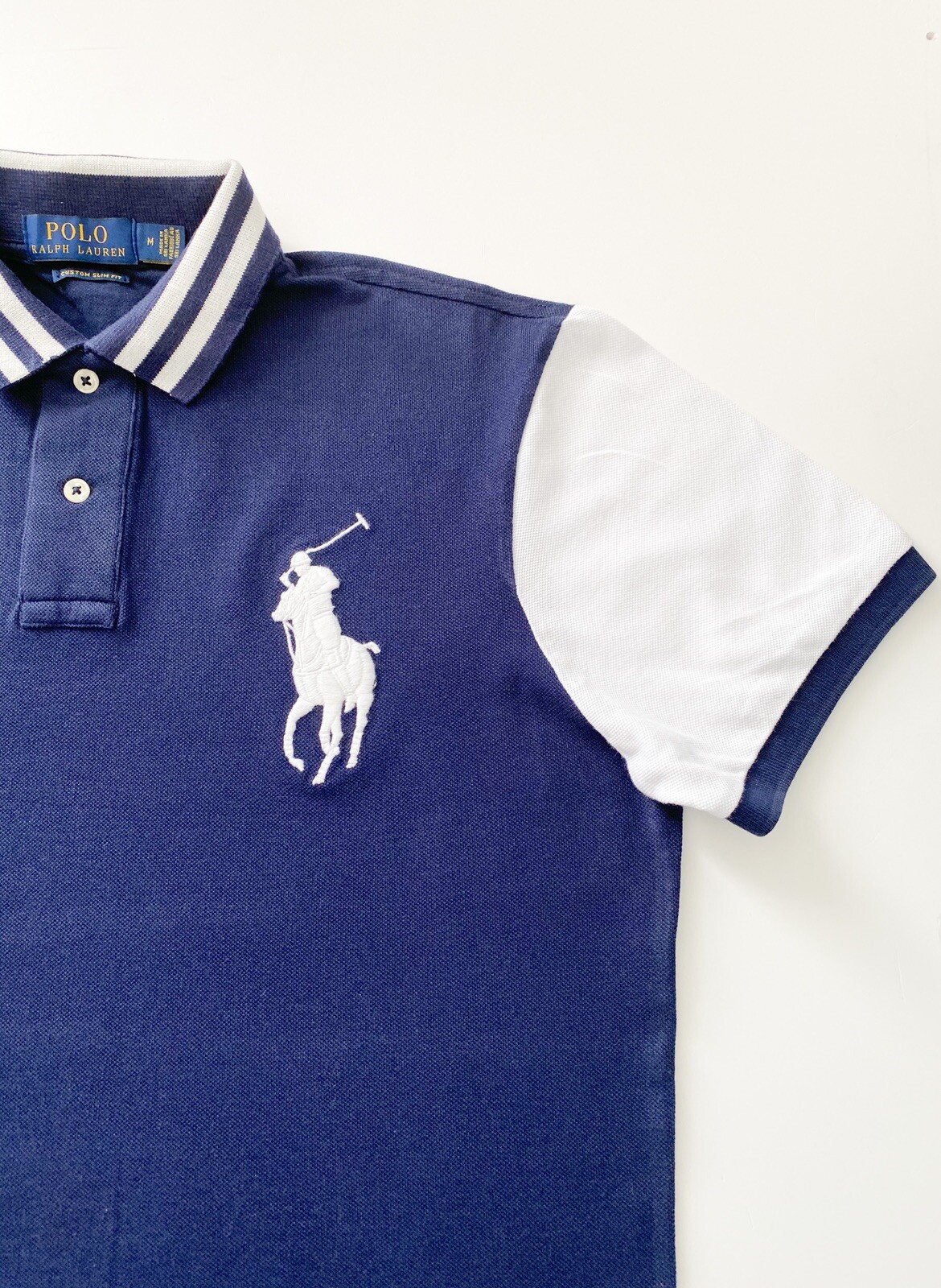 FILA Polo Ralph Lauren uomo Big Pony maglia canottaggio club personalizzata slim fit taglia S