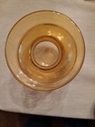 Vintage Set Of Two Miller Rogaska Reed & Barton Yellow Amber Crystal Glass Vases — photo 4