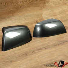 Pair of Magnetic Gray Painted Mirror Caps For Toyota Tundra Sequoia 2011-2019
