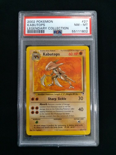 Kabutops graded PSA 8 for sale on eBay