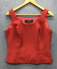 Kasper Camisole Petite 6P Burnt Orange Sleeveless Suit Separates Business Career