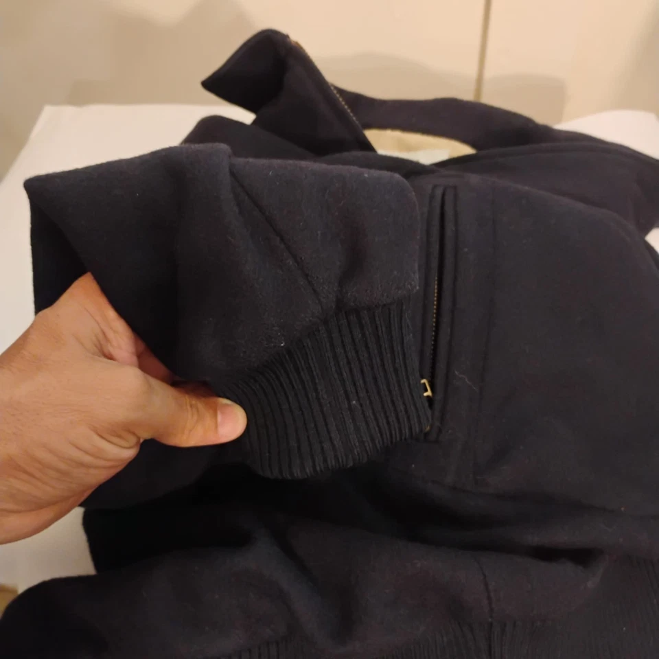 JACK SPADE Bleeker Street - Mens S Bomber Blue 80% WOOL Jacket - Image 2 of 4