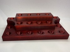 Red Marble Display for Marbles- For 5/8  To .72  Marbles - Lot 8061