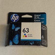 New Factory Sealed HP 63 Tri Color Ink Cartridge EXP Jan 2022