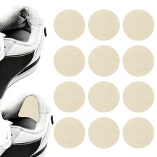 12pcs 2" Shoe Patches for Holes Circle Self-Adhesive Shoe Repair Patch Beige