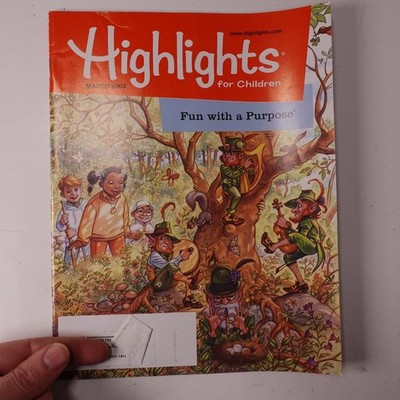 Highlights for Children Magazine March 2003 #617 Puzzles Stories Crafts
