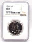 1960 US Proof Franklin Half 50c NGC PF68