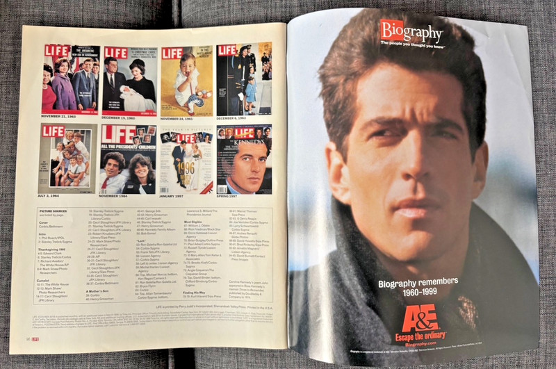 DEATH OF JOHN F. KENNEDY JR COMMEMORATIVE ISSUE LIFE MAGAZINE AUGUST 1999