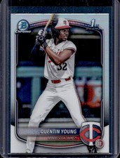 2025 Bowman Draft Quentin Young Chrome Refractor 1st Prospect #BDC-92 Twins