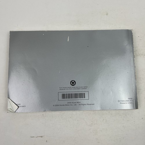 2003 Acura TL Owners Manual - Bild 5 von 9