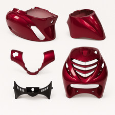 Kit Carénage Compatible pour Piaggio Zip Sp – 5 ‑ Pièces – Bonbons Rouge Scooter