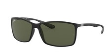 RAY BAN SUNGLASSES RB4179 601S9A MATTE BLACK/GREEN POLARIZED LENS
