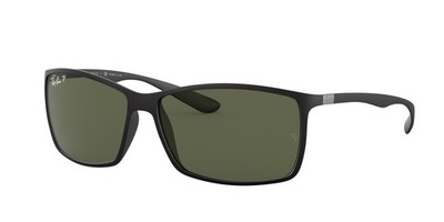 RAY BAN SUNGLASSES RB4179 601S9A MATTE BLACK/GREEN POLARIZED LENS