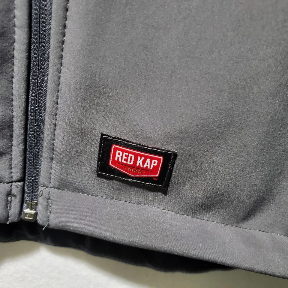 Red Kap Vest Mens Large Softshell Full Zip Sleeveless Workwear Outdoor Pockets - Image 4 of 4