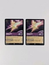 Disney Lorcana Tinker Bell Peter Pan's Ally x2 MINT Set First Chapter 58/204 TCG