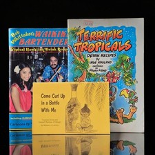 Vintage Hawaii Tiki Cocktail Recipe Book Lot ...