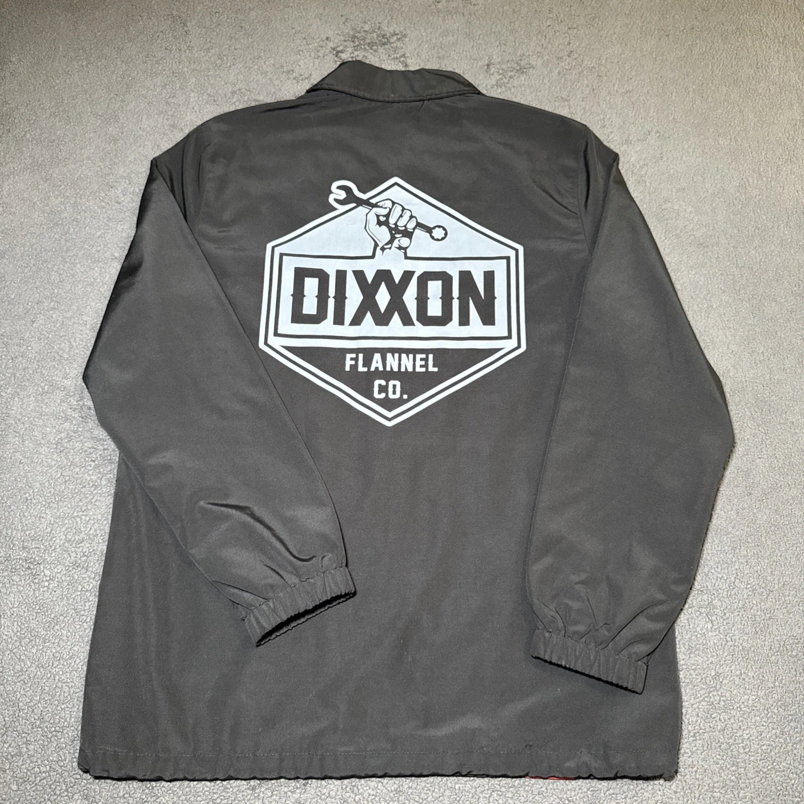 COACH Giacca Dixxon Uomo L Nera Working Class Heroes Allenatori Abbigliamento Lavoro Bottone Snap