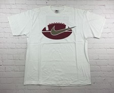 NEW/Old Stock RARE Vintage 90s Team Nike FSU Florida State Swoosh Logo T-Shirt L