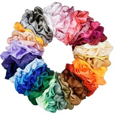 40 Pcs Hair Silk Scrunchies Satin Elastic Bands Scrunchy Ties...