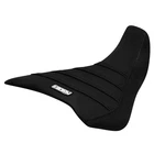 Yamaha FZ07 FZ-07 (2014-2017) gripper seat cover    all BLACK/ BLACK ribs #376