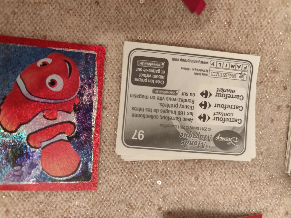 Gros lot de STICKERS Image PANINI DISNEY Le monde magique CARREFOUR - Photo 3/3